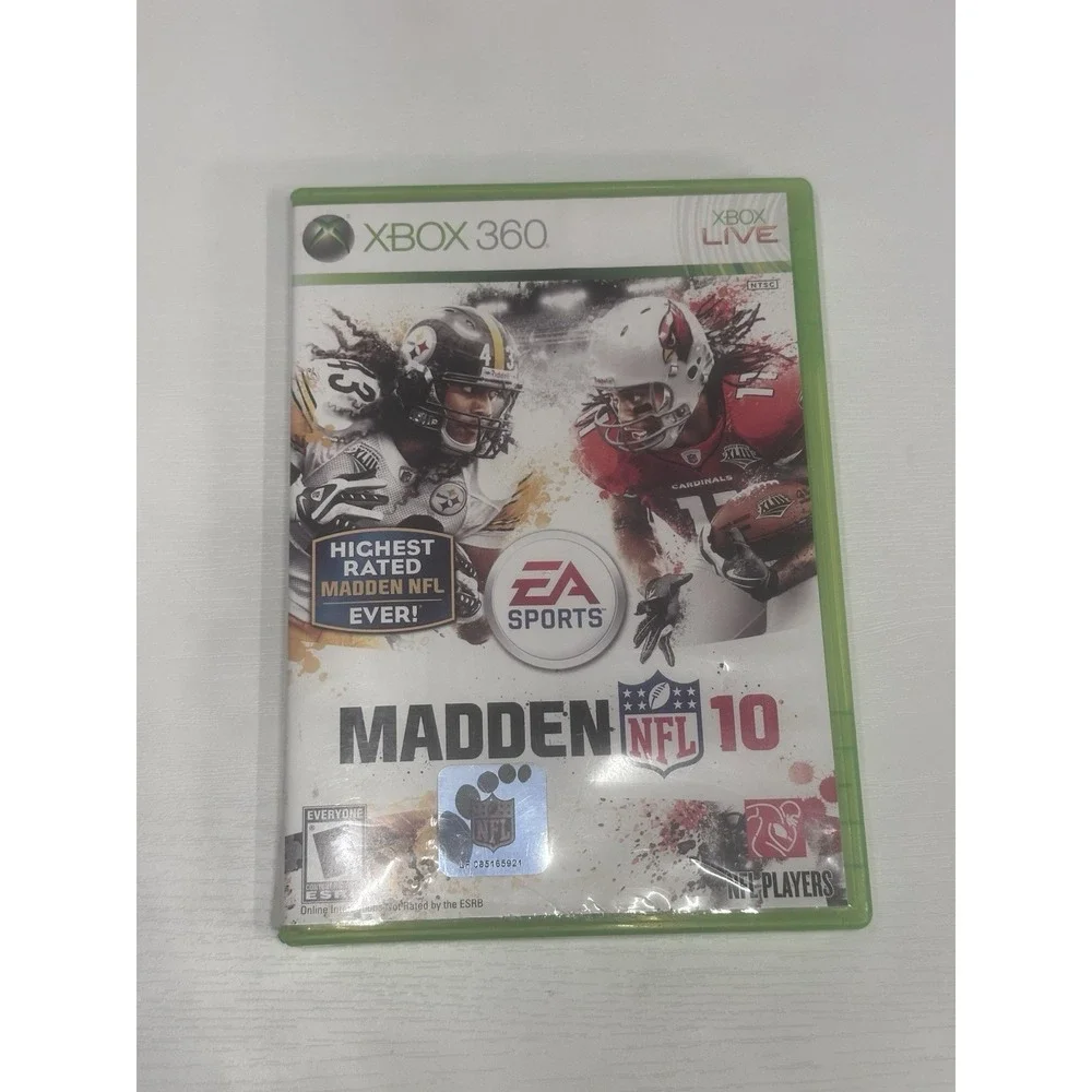Madden NFL 10 Xbox 360 Game Disc & Case